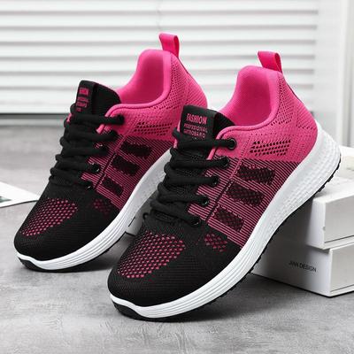 2024 Women's Autumn Casual Breathable Running Shoes - Comfortable and Lightweight Flying Woven Design