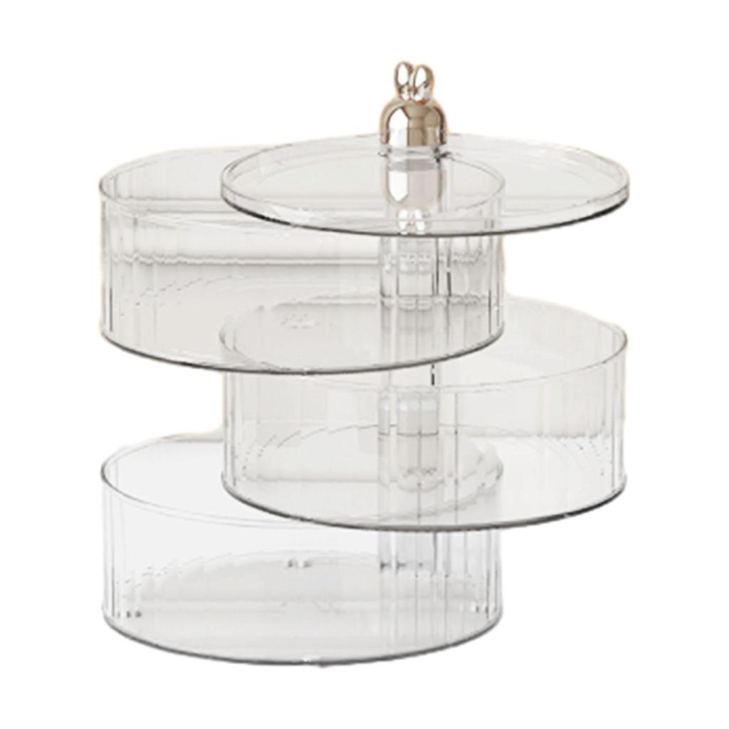 3 Layer Dried Fruit Tray Transparent Snack Plates Nuts Container for Living Room
