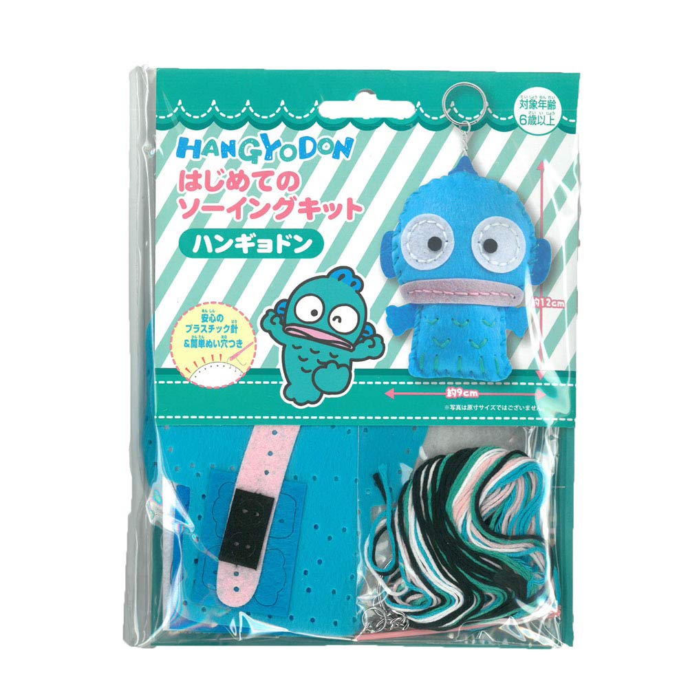 

Man Onoue Sanrio Первый швейный набор Hangyodon OM017595 Синий