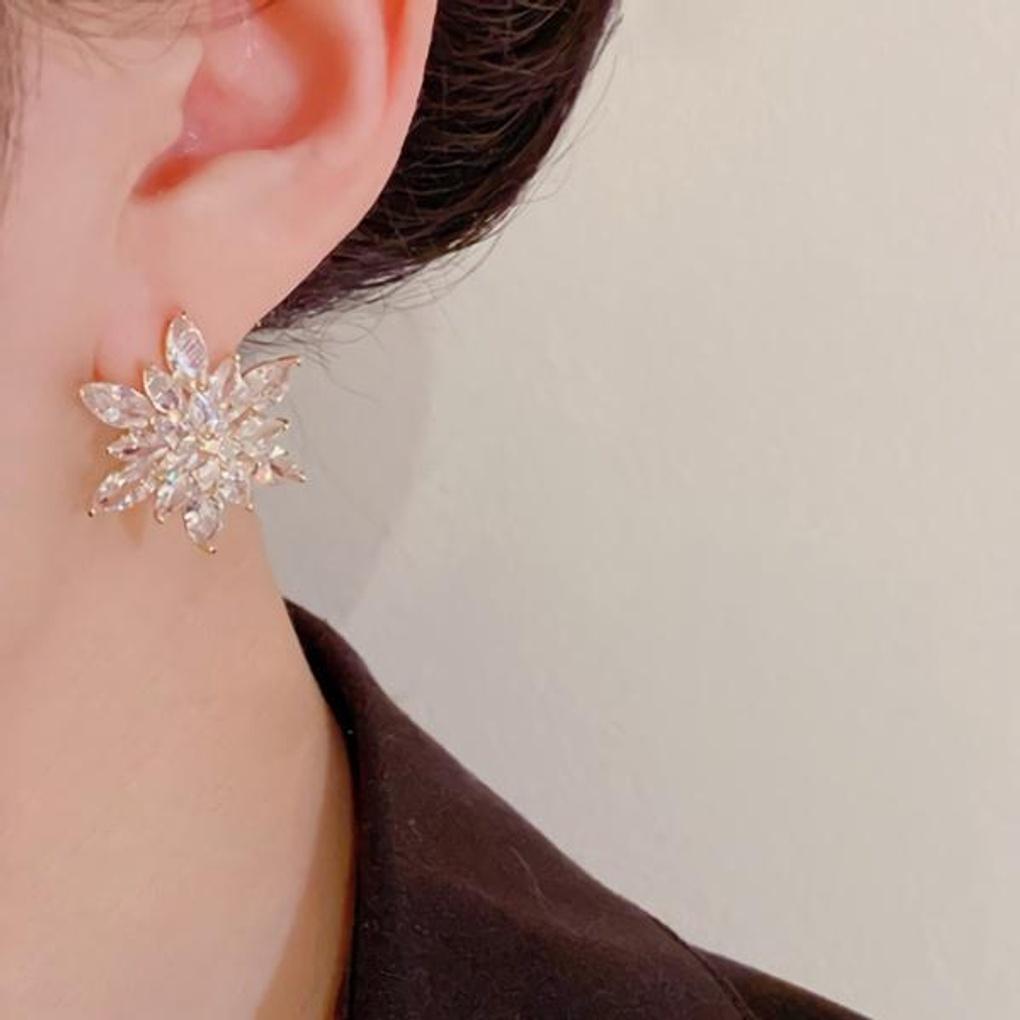 Women's Accessories Sari Light Snowflake Earrings