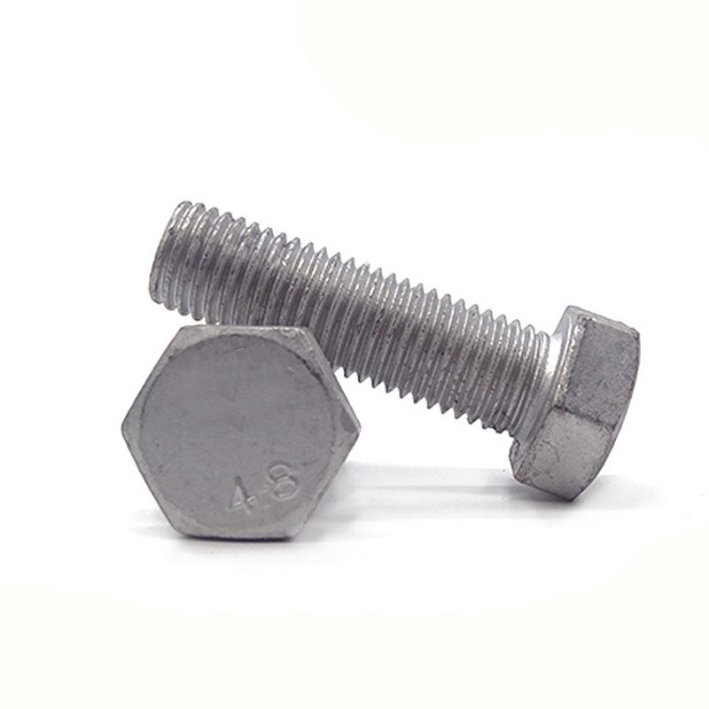 Hot-Dip Galvanized Hexagon Screws: Full & Half Thread, Photovoltaic Power Dacromet Zinc