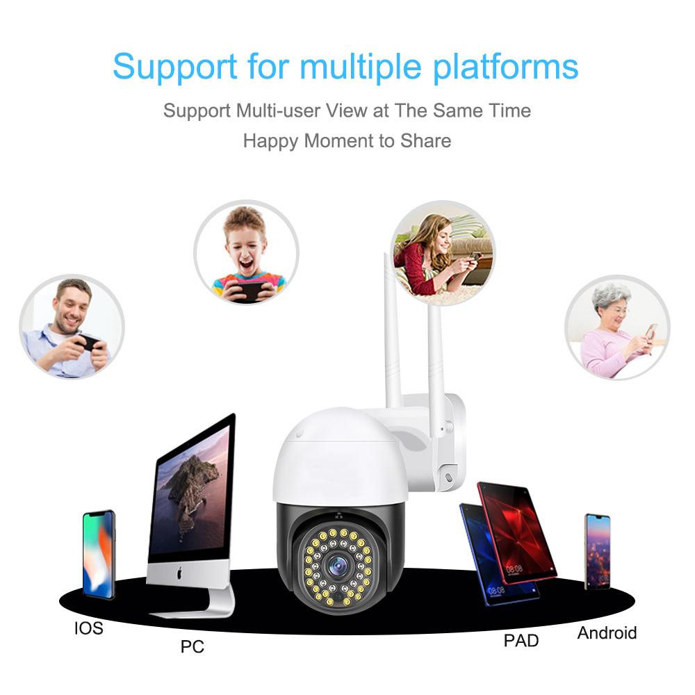 Intelligente 10X Zoom Wifi PTZ Kamera Außenbereich Hausüberwachung Videoüberwachung 5MP Drahtlose IP-Kameras KI Automatisches Personentracking