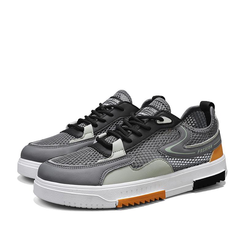 Men's summer new item niche design mesh breathable versatile sports leisure shoes for teenagers low top soft soled board shoes