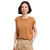 High-Quality Women's Cashmere Round Neck Short Sleeve Sweater for Autumn/Winter - Simple, Loose, and Versatile.
