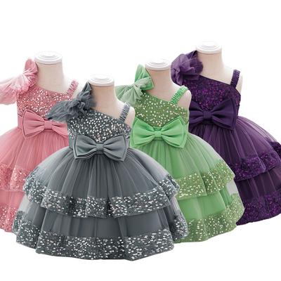 Blumenmädchen Prinzessinnenkleid Für Hochzeiten Sommer Kind Festlich Schleife Langes Abendkleid Für Schule Abendparty Kinder Neujahr Kleidung AL195
