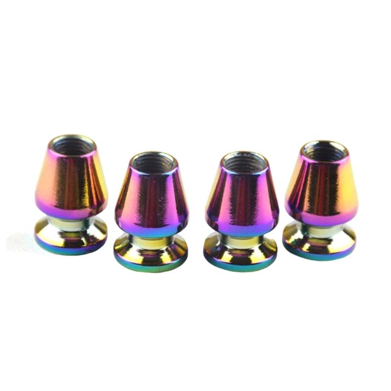 

4Pcs Universals Bikes Motorbike Car Tires Valves Caps Unique Colorful Valves Stem Caps Waterproofs Tyre Valves Stem Caps