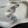 Colorful Handmade Beaded Floral Keychain & Phone Charm
