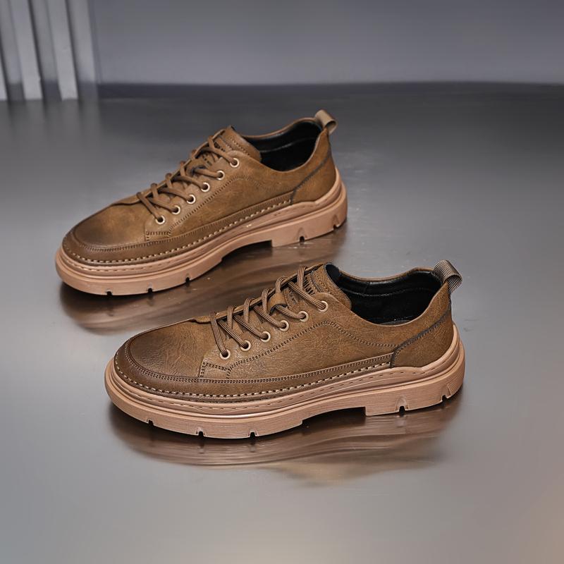 

Golden Sapling Men Thick Soled Flats Basic Leahter Casual Shoes Male Retro Daily Sports Loafers Classics Driving Footwear Man 38