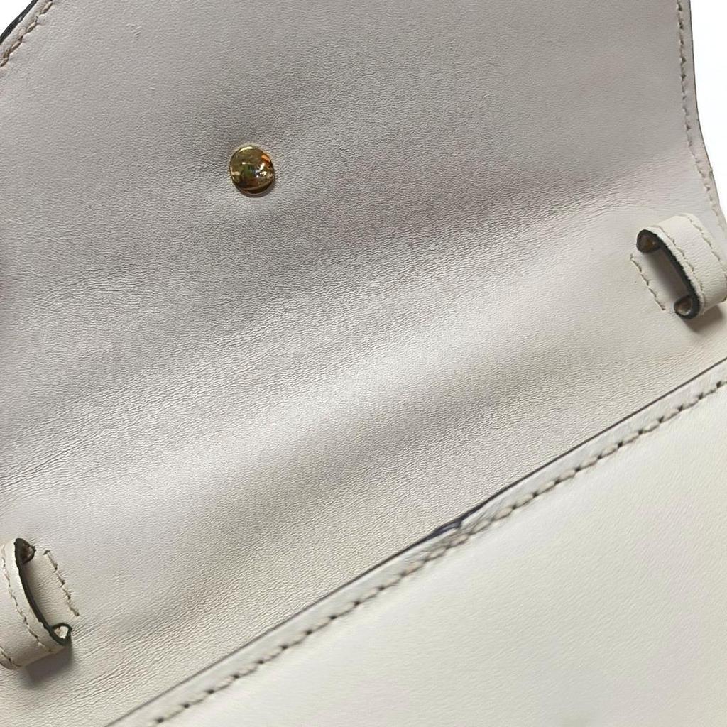 [Pre-Owned] Sylvie Gold Buckle Striped Web Leather Mini Tote Shoulder Crossbody Bag - Good #1YKKBYI