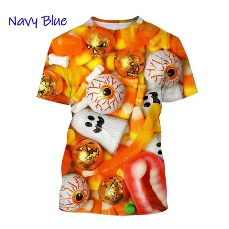 Summer Candy Chocolate Casual 3D Printing T-Shirts Unisex Men's and Women's Fashion Clothing Streatwear T-Shirts