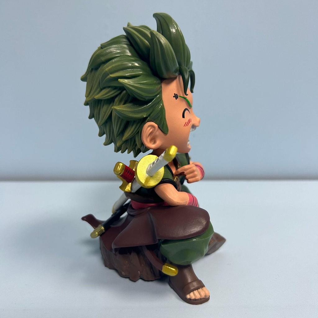 Straw Hat Luffy & Zoro Pink Sitting Pose Trendy Toy Figure - Boxed Car Ornament