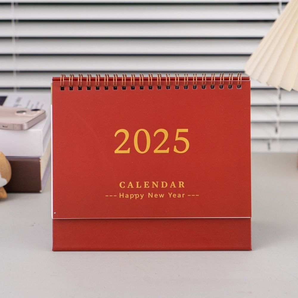 Creative Desktop Calendar 2025 Standing Flip Calendar Simple 2024-2025 Calendar  Gifts
