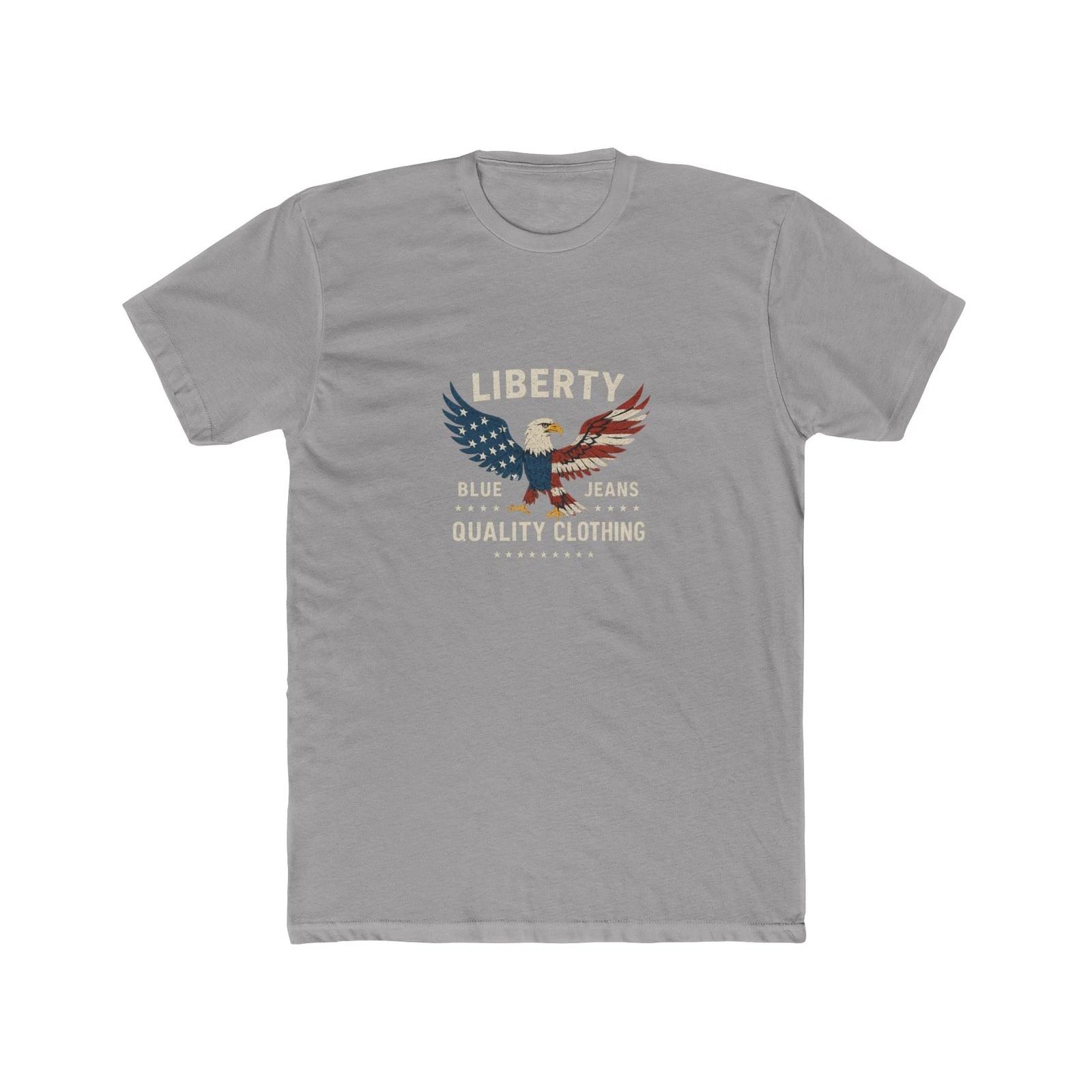 Blue Jeans Bald Eagle Patriotic T-Shirt XL