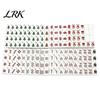 Langlebige Acryl-Mahjong-Steine 160 Stück/Set Weihnachten Amerikanische Steine, 4-lagig graviertes professionelles Mah-Jong-Set, Geschenke für Liebhaber und Anfänger, tragbar