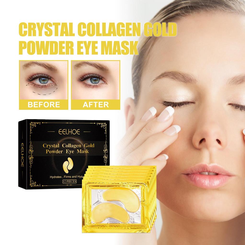 EELHOE Gold Collagen Hydrating Eye Patches