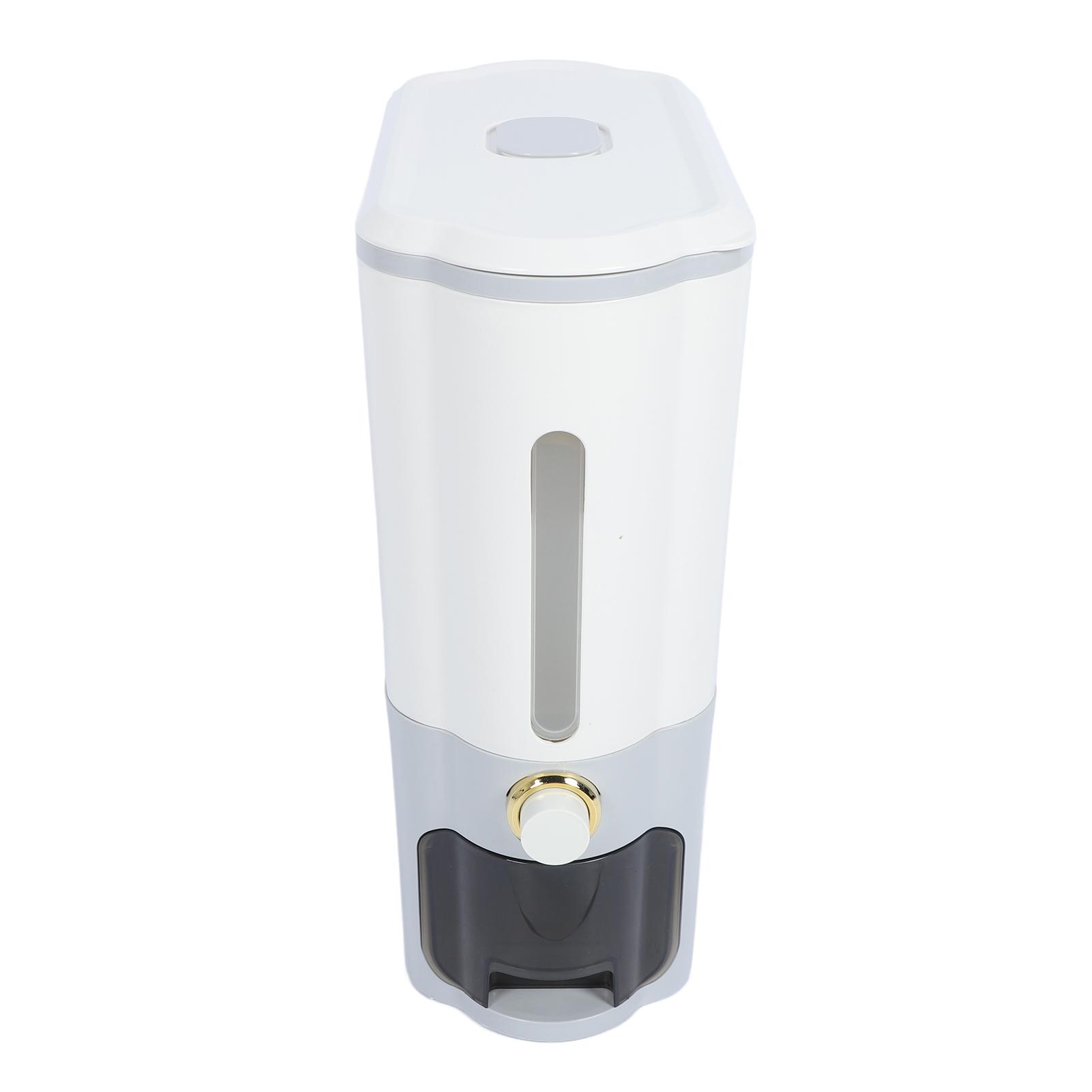 Диспенсер для риса Большой емкости Контейнер для хранения риса Герметичное ведро для риса Эксплуатация нажатием Контейнер для зерна Хранение для