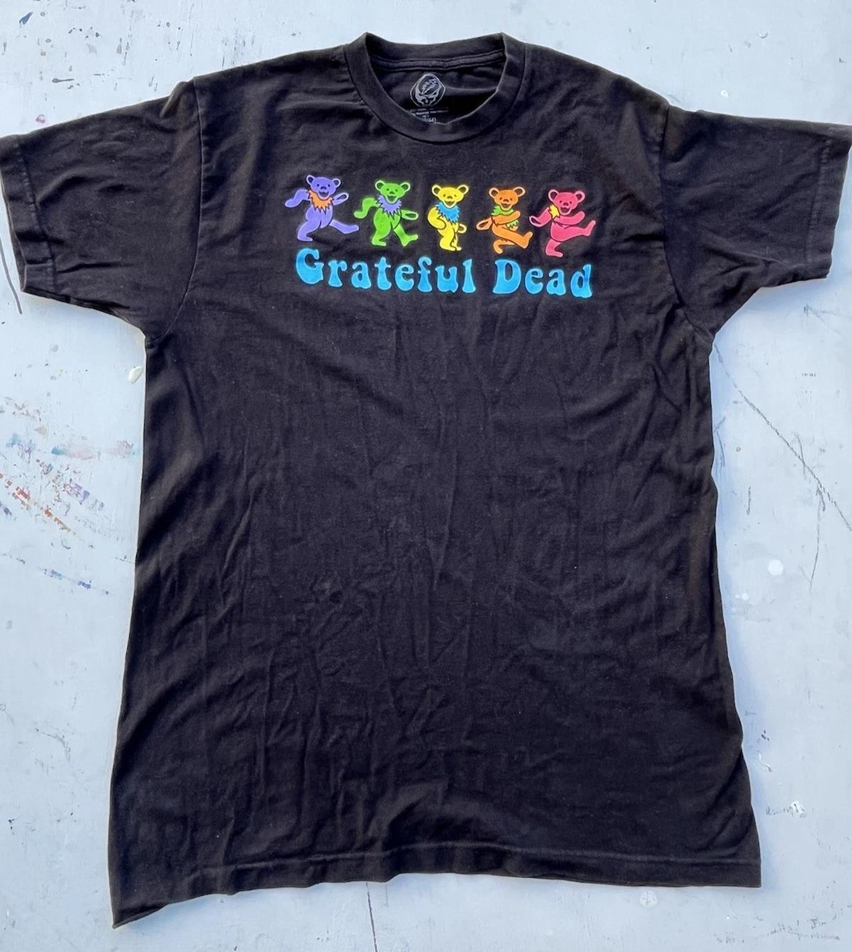 

Women s Grateful Dead T-Shirt Multicolor Skull L 60s Psych Rock Garcia Hippie SF XL