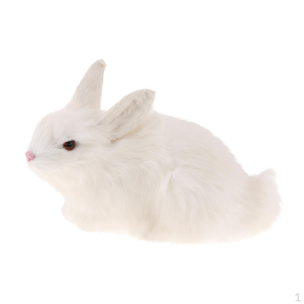 14x21cm Rabbit Statue Ornament Prop Model Figure