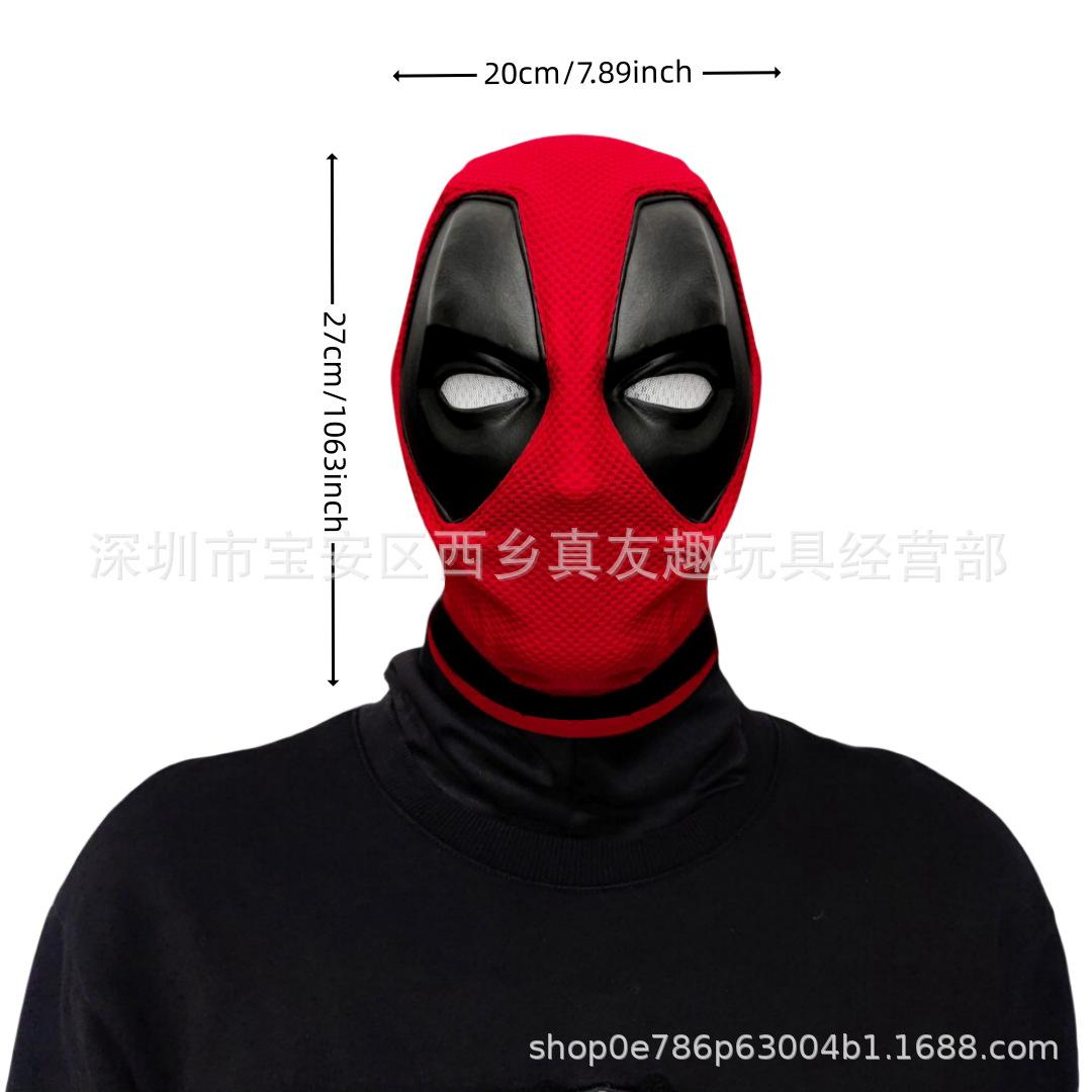 New Deadpool Headgear Halloween Deadpool Mask Latex Headgear deadpool Christmas cos Party 24Sublimated Deadpool Edi
