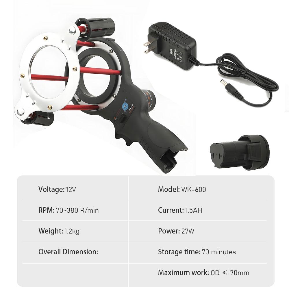 

Ручная электрическая машина для обмотки изолентой для трубок кондиционера, портативная обмоточная машина, автоматическая обвязочная машина чёрный