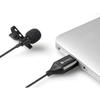 Microphone Lavalier - SANDBERG - STREAMER USB CLIP - USB Type-C - Noir - 45 g
