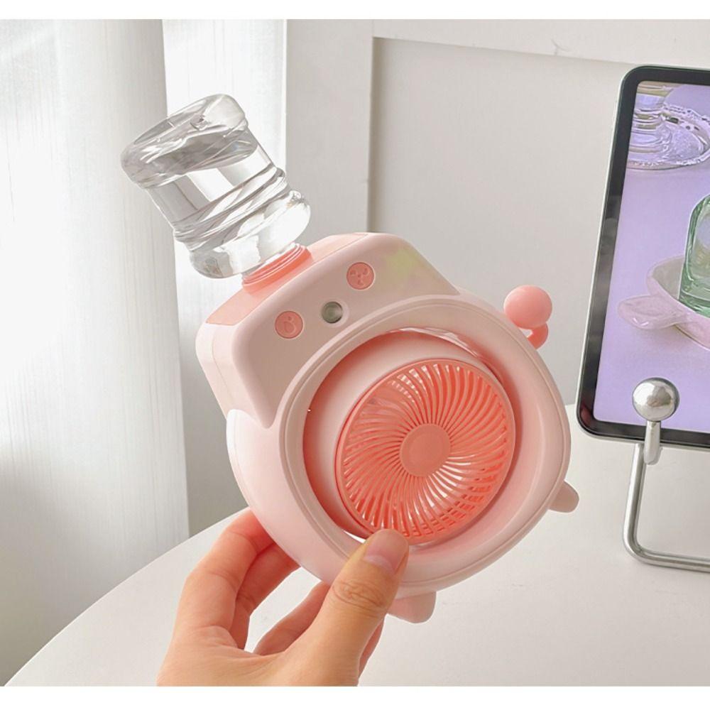 Fine Gentle Mist Portable Desktop Cooling Spray Fan Wide Angle Air Supply Wide Angle Cool Mist Desk Fan for 500mAh