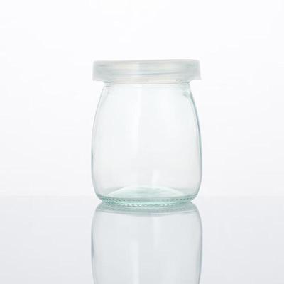Changbaosen 100ml High-Temp Glass Pudding Cups with Lids (100-Pack)
