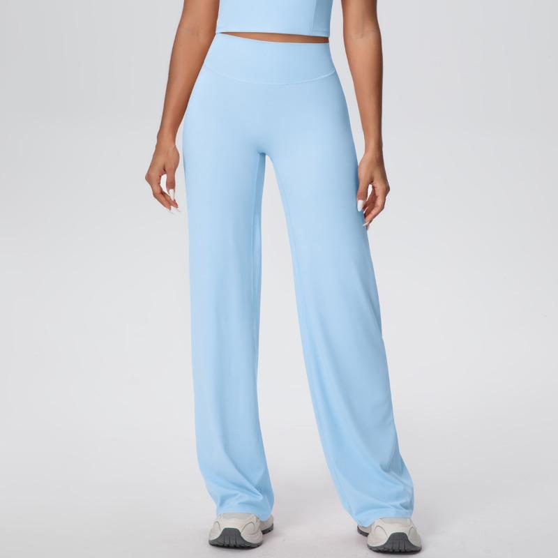 Naked tight yoga pants high waist hip lift straight pants loose and thin outdoor sports running fitness trousers