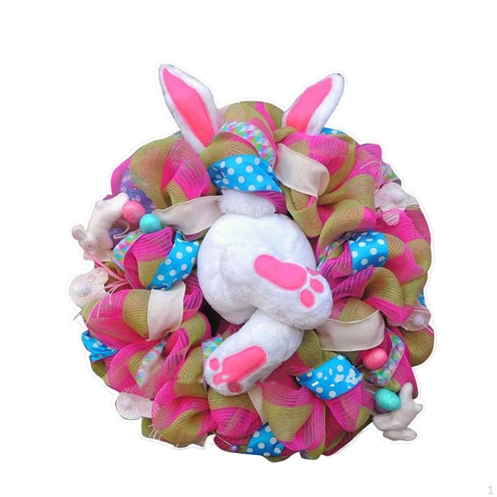Fensteraufkleber, Osterhase Kranz Wandaufkleber Dekorative Aufkleber für Kinder