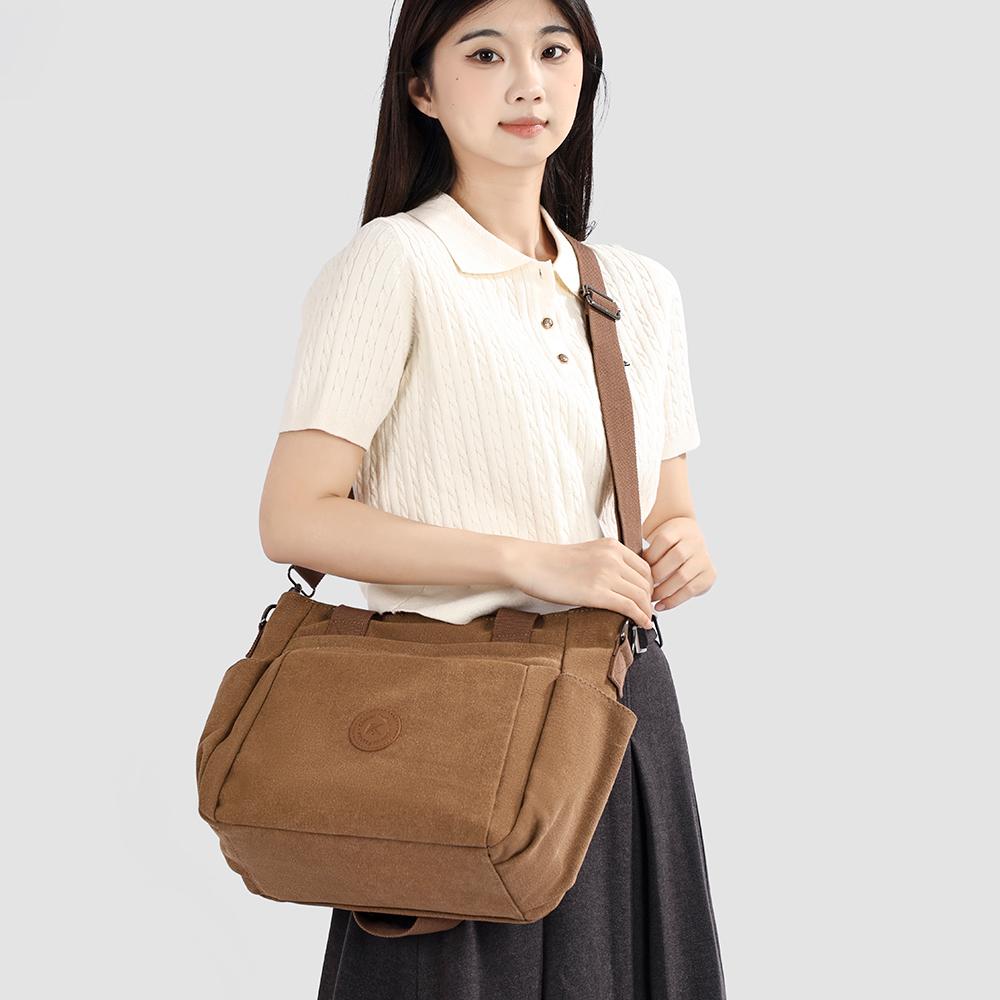 Women's Canvas Large Capacity Tote Bag Shoulder Bag