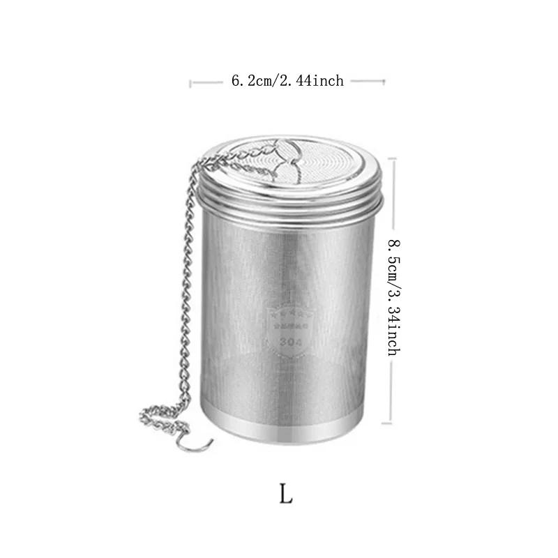 Creative 304 Stainless Steel Tea Strainer Leaf Spice Herbal Teapot Reusable Mesh Filter Home Kitchen Accessories