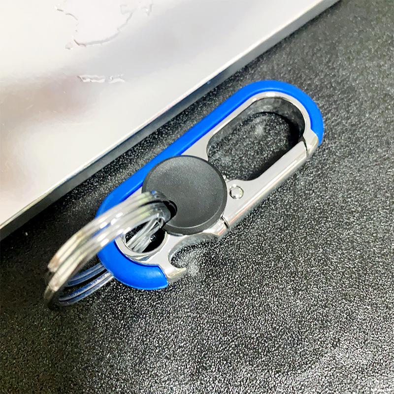 Multifunctional Metal Keychain Bottle Opener & Business Keyring Pendant Gift