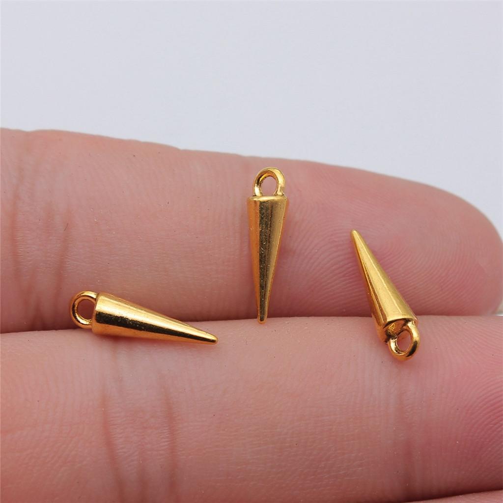 Accessories Parts Cone Shape Pendant End Beads Vintage Jewelry Supplies SA051
