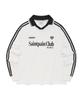 SAINTPAIN Sp Heart Logo Emblem Collar Jersey - White