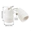 Heavy Duty Ceramic E27 Lamp Holder With GG50 Metal Hook For Bathroom Heaters Bulbs And LED Lights M4YD