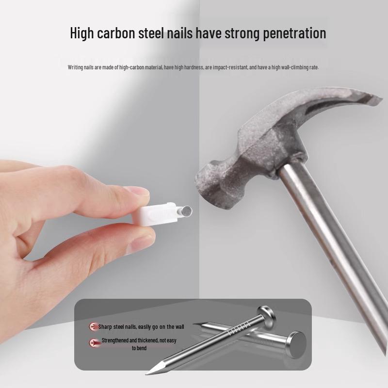 Wall-Mount Cable Organizer Clips with Steel Nails