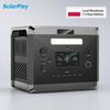 Solarplay 2160Wh LiFePO4 Generatore Solare 2400W Stazione di Alimentazione Portatile Stock Locale Germania Spedizione Veloce Batteria di Emergenza