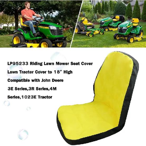 LP95233 Seat Cover For John Deere Compact Utility Tractor 3E 3R 4M Series 1023E Comfortable Waterproof Cushioned Seat Cover