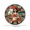 2D Wall Clock Light Luxury Silent Decorative Home Decor 20CM Hs0091