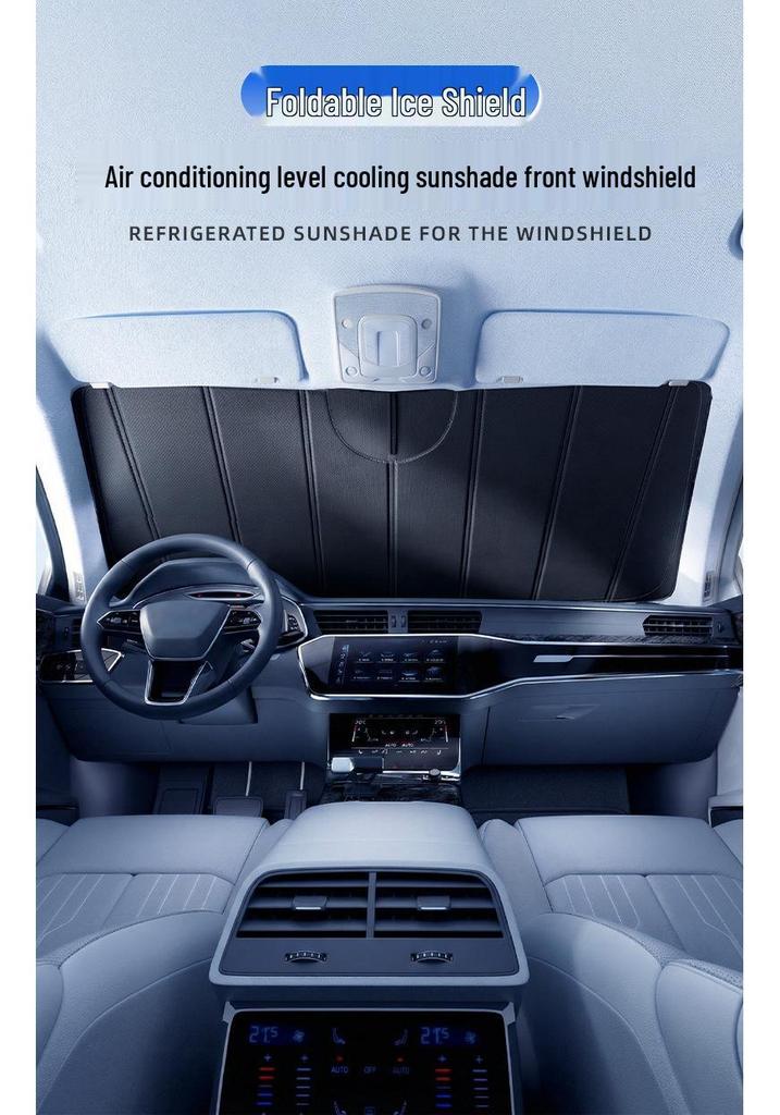 Foldable Car Window Blackout Sunshade - Heat Insulation & Sun Protection Curtain