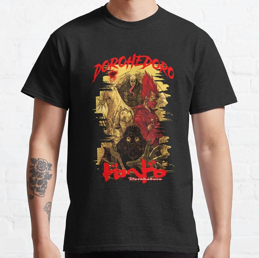 Men's Dai Dark Hateful Four Anime And Manga Kaiman Dorohedoro T Shirt Pure Cotton Clothes Short Sleeve Tees Plus Size T-Shirt