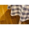 Iams Round Tablecloth (145cm / Blue) Country Check Round Water-Repellent Tablecloth (Made In Japan)