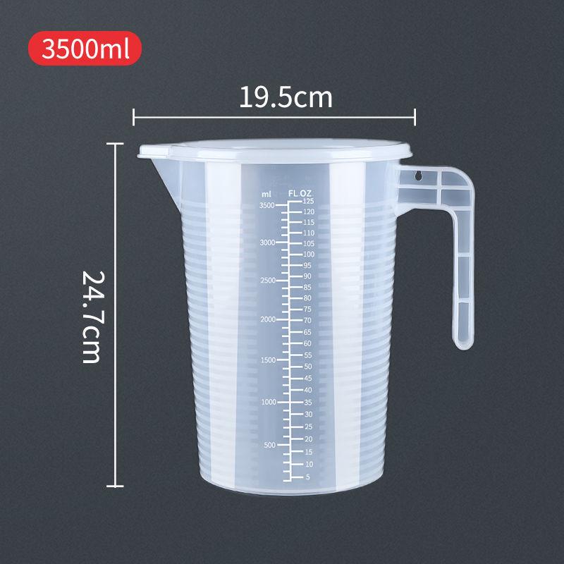 Graduated Measuring Cup Set - 1000ml & 5000ml Cylinders for Milk Tea Shop Equipment