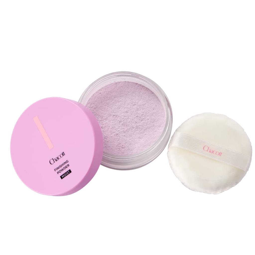 Chacott Finishing Powder Moist C, 10g mit Puderquaste, Farbkontrolle, Feuchtigkeitsspendend, Farbe: 768 Klares Lila