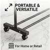 Simple Coat Rack, Movable Clothes Drying Rack, Freestanding Indoor Room Hanging Rack, Household Bedroom Clothes Storage Rack