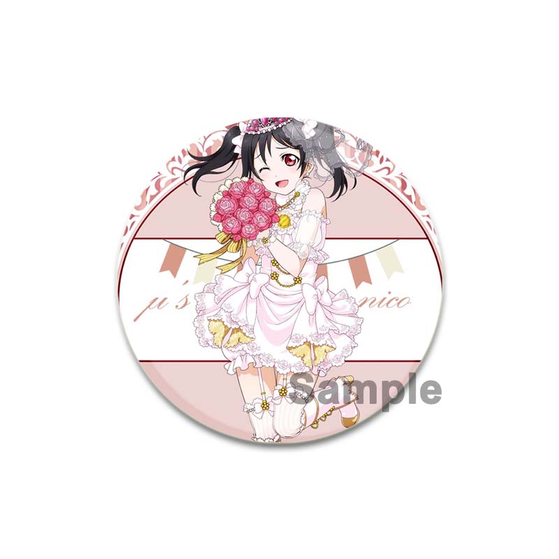 32/44/58mm LoveLive!SuperStar!!Ping An Pansy Tang Coco Round Brooch Clothing Lapel Pin Souvenir Soft Button  Decorative Hat Badge
