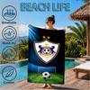 Qarabag Soccer Team Crest Design Beach Towel, Quick-drying, Easy to Care for, Suitable for Both Fitness and Beach Vacations,Sports Essential