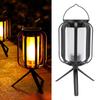 Solarlaterne Regendicht Hängende Solarbetriebene Lampe mit Stativ für Hof Terrasse Hinterhof Garten Gehweg