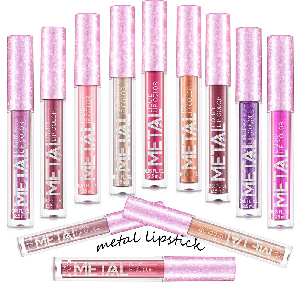 Sexy Long Lasting Matte Liquid Lipstick Waterproof Lip Gloss Sparkling Diamond Pearl Beauty