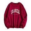 Women's Letter Printed Round Neck Pullover Street Long-sleeved Pullover Sweatershirt
